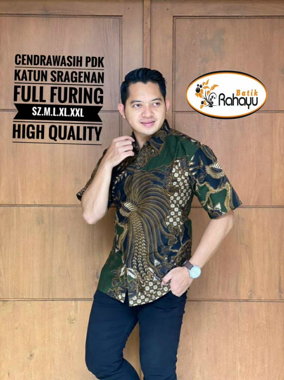 cover-CENDRAWASIH KEMEJA BATIK PRIA SOLO LENGAN PENDEK LAPIS FURING BY RAHAYU-1