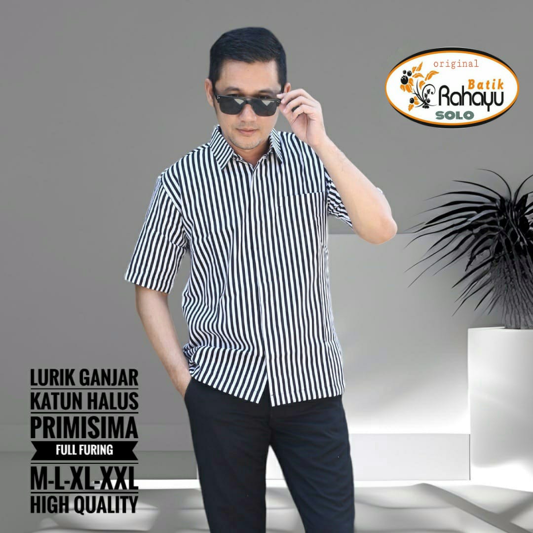 cover-LURIK GANJAR KEMEJA BATIK PRIA SOLO LENGAN PENDEK LAPIS FURING BY RAHAYU-1