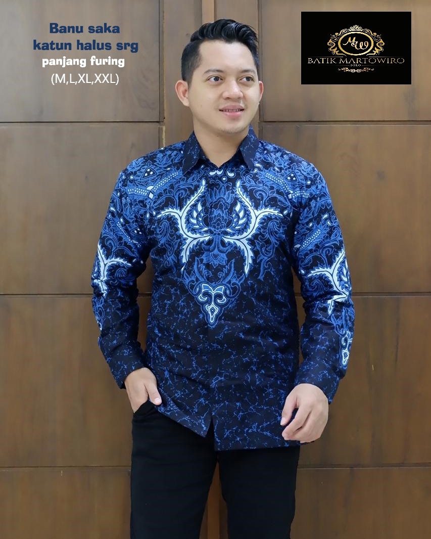 cover-BANU SAKA KEMEJA BATIK PRIA SOLO LENGAN PANJANG LAPIS FURING BY MARTOWIRO-1