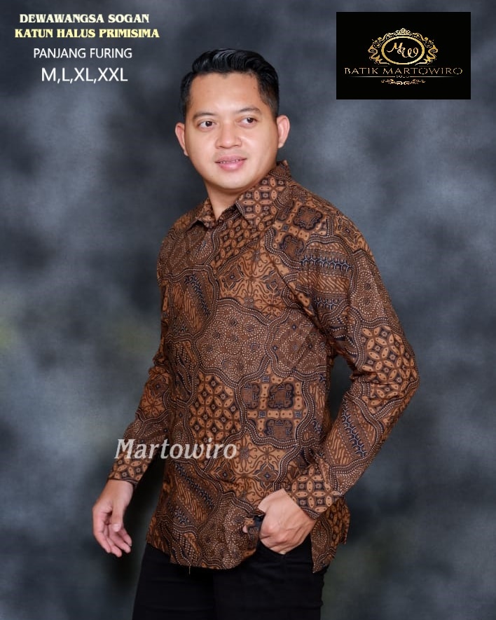 cover-DEWAWANGSA SOGAN KEMEJA BATIK PRIA SOLO LENGAN PANJANG LAPIS FURING BY MARTOWIRO-1