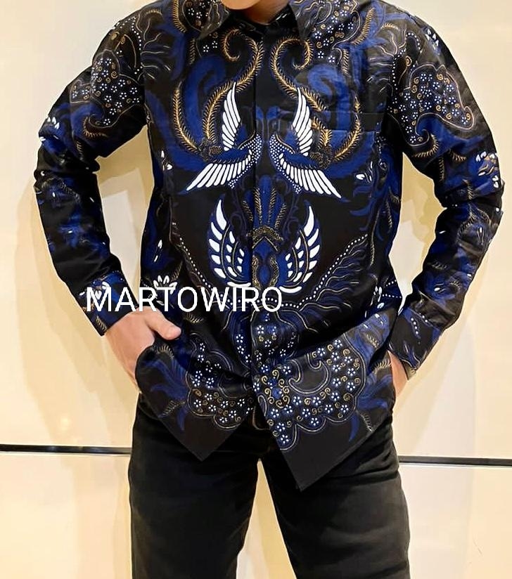 cover-GURDO BIRU Kemeja Batik Pria Solo Lengan Panjang Lapis Furing BY MARTOWIRO-1