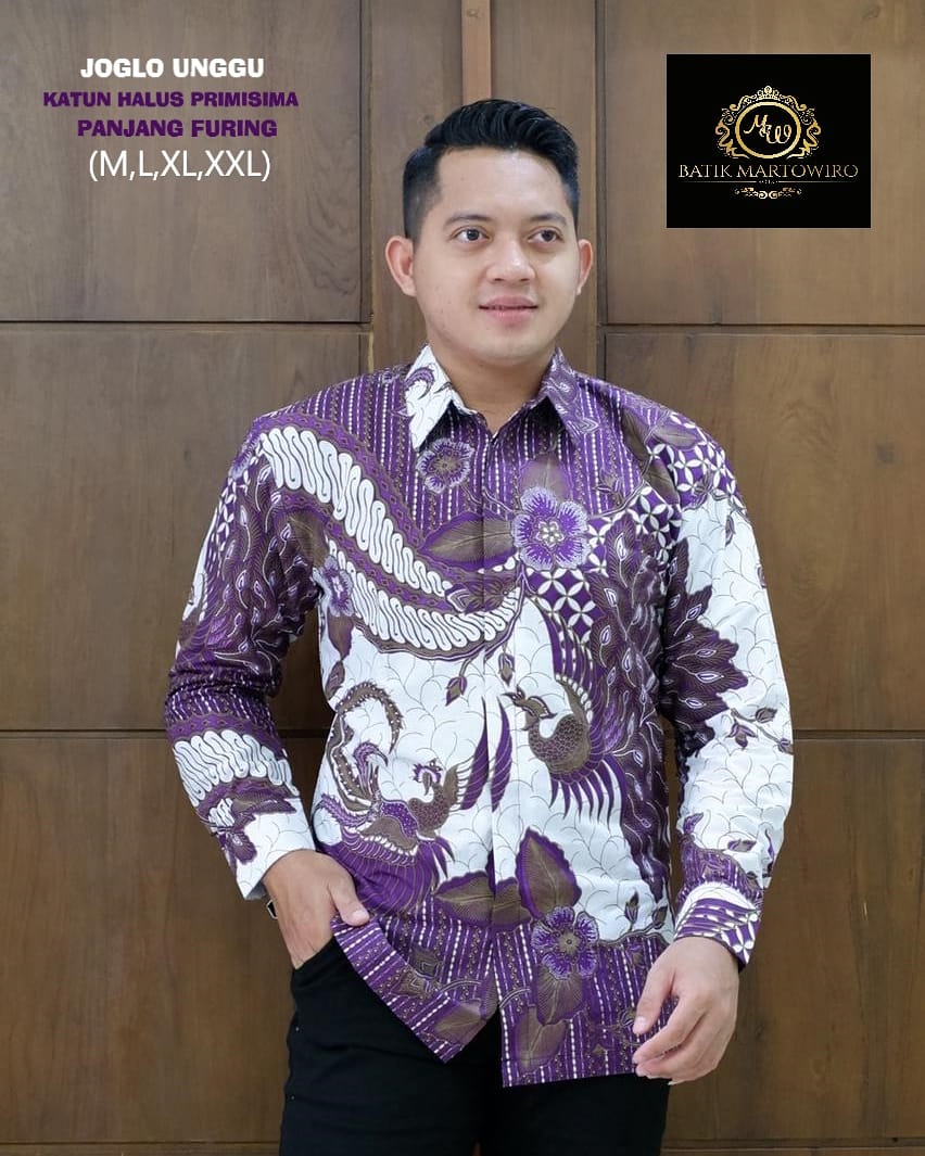 cover-JOGLO UNGU Kemeja Batik Pria Solo Lengan Panjang Lapis Furing BY MARTOWIRO-1