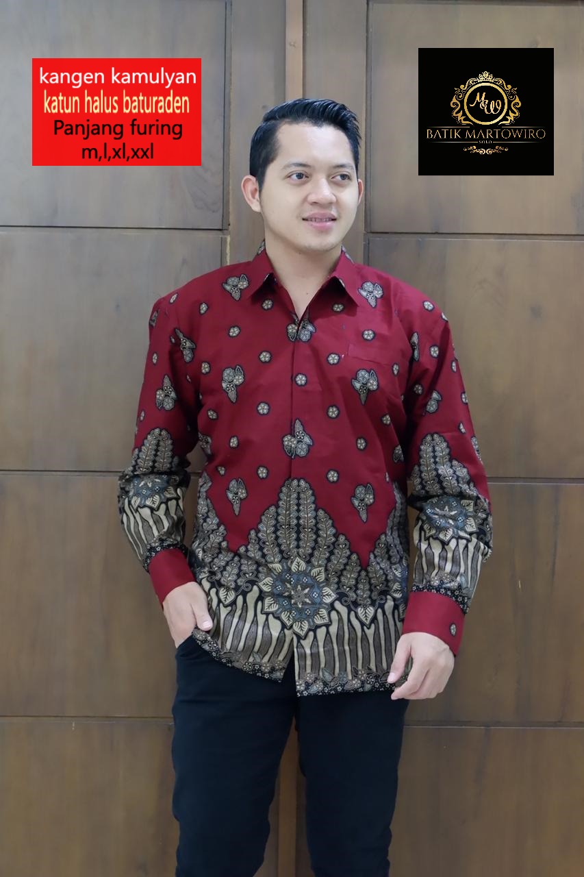 cover-KANGEN KAMULYAN Kemeja Batik Pria Solo Lengan Panjang Lapis Furing BY MARTOWIRO-1