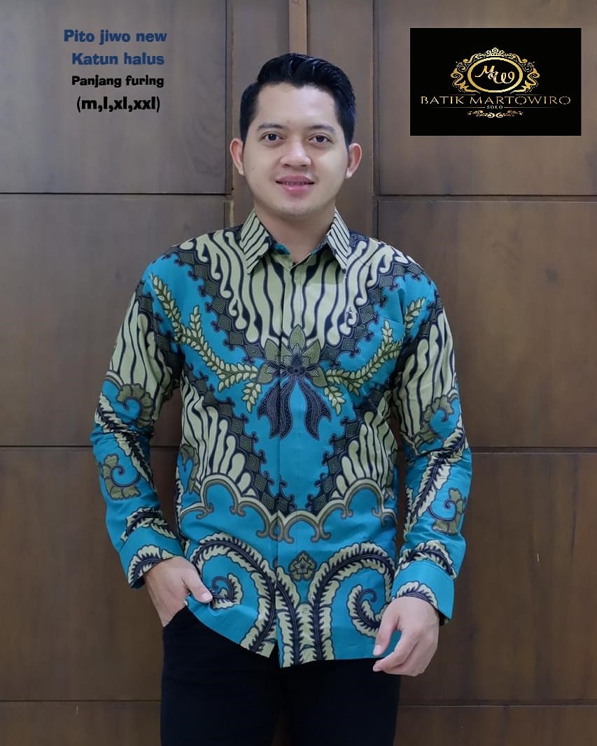 cover-PITO JIWO NEW Kemeja Batik Pria Solo Lengan Panjang Lapis Furing BY MARTOWIRO-1