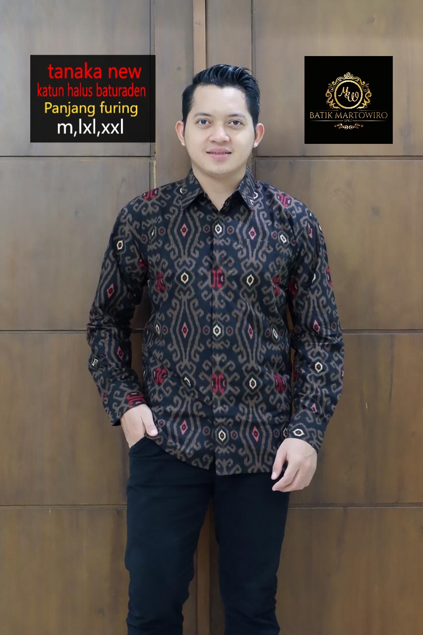 cover-TANAKA NEW Kemeja Batik Pria Solo Lengan Panjang Lapis Furing BY MARTOWIRO-1