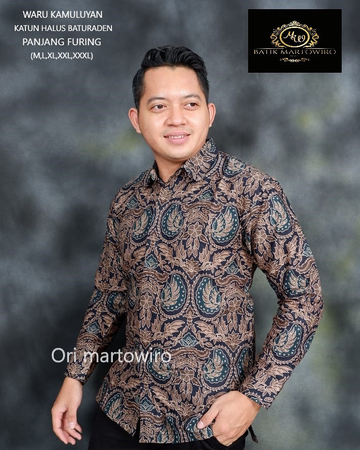 cover-WARU KAMULYAN Kemeja Batik Pria Solo Lengan Panjang Lapis Furing BY MARTOWIRO-1
