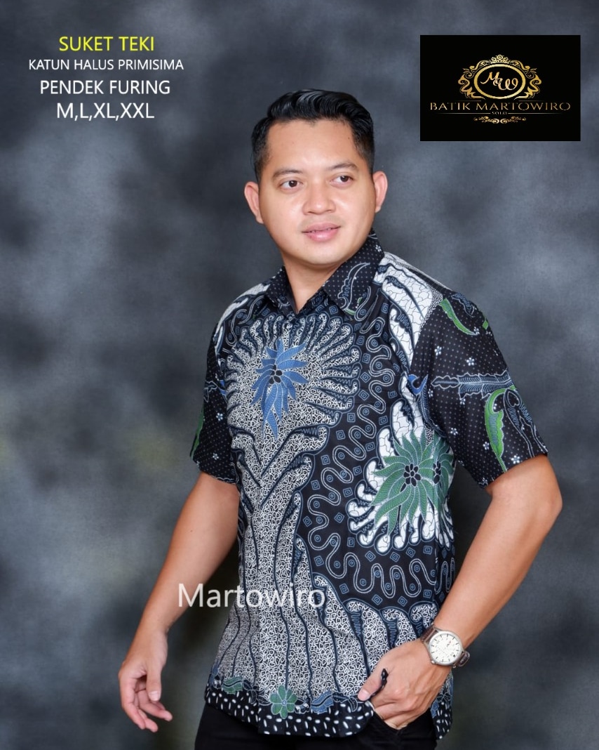 cover-SUKET TEKI Kemeja Batik Pria Solo Lengan Pendek Lapis Furing BY MARTOWIRO-1