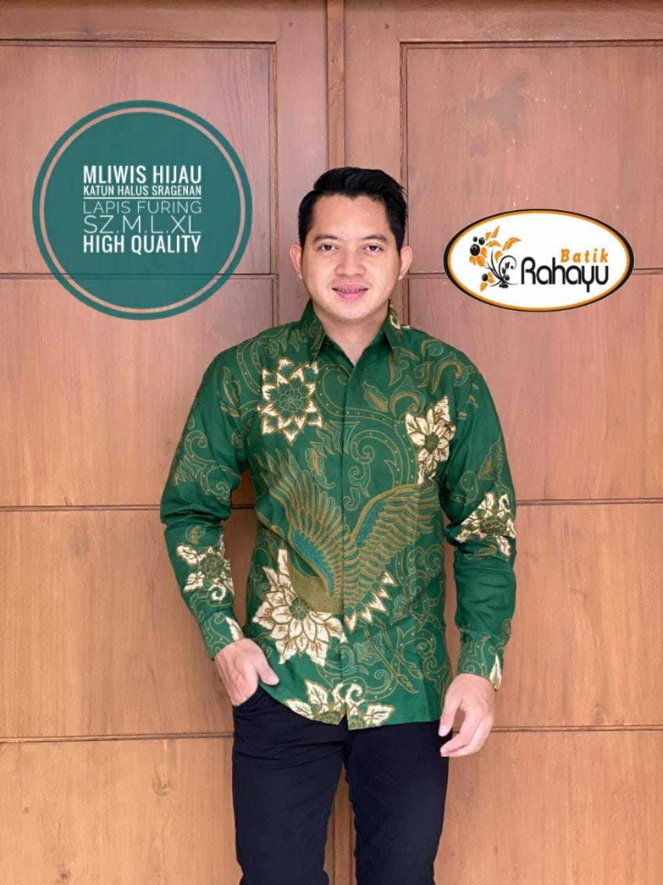 cover-MLIWIS HIJAU KEMEJA BATIK PRIA SOLO LENGAN PANJANG LAPIS FURING BY RAHAYU-1
