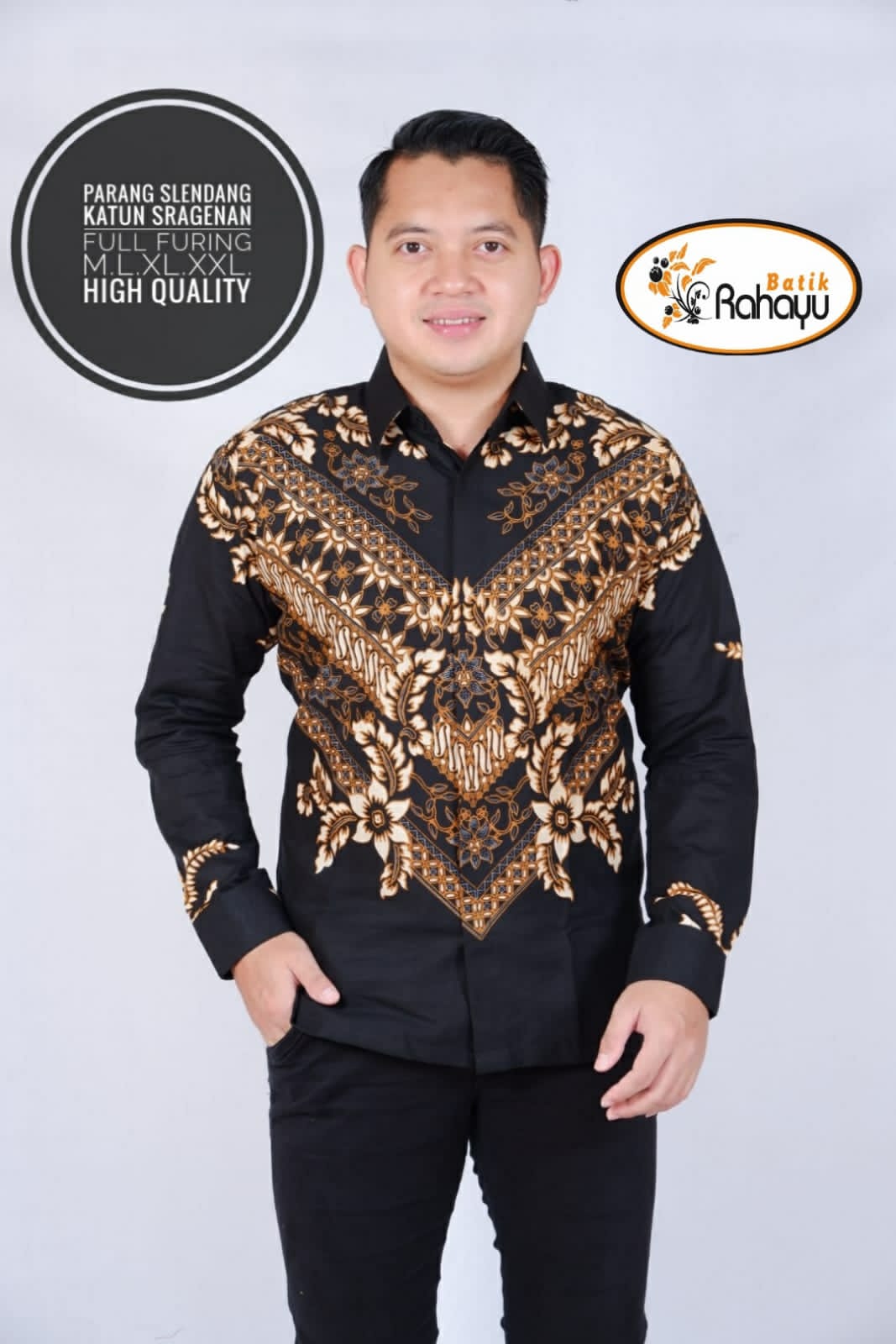 cover-PARANG SLEMPANG KEMEJA BATIK PRIA SOLO LENGAN PANJANG LAPIS FURING BY RAHAYU-1