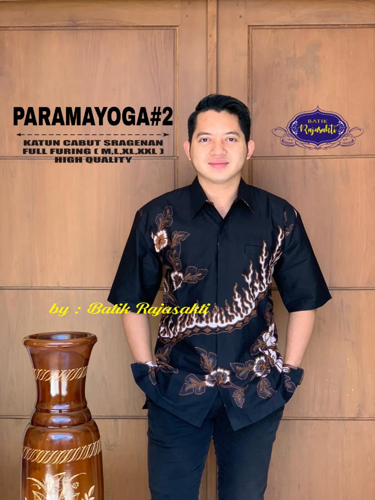 cover-PARAMAYOGA 2 Kemeja Batik Pria Solo Lengan Pendek Lapis Furing BY RAJASAKTI-1
