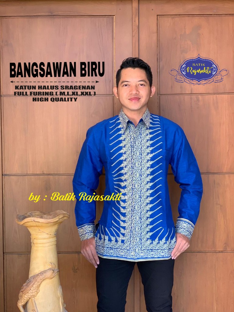 cover-BANGSAWAN BIRU 2 Kemeja Batik Pria Solo Lengan Panjang Lapis Furing BY RAJASAKTI-1