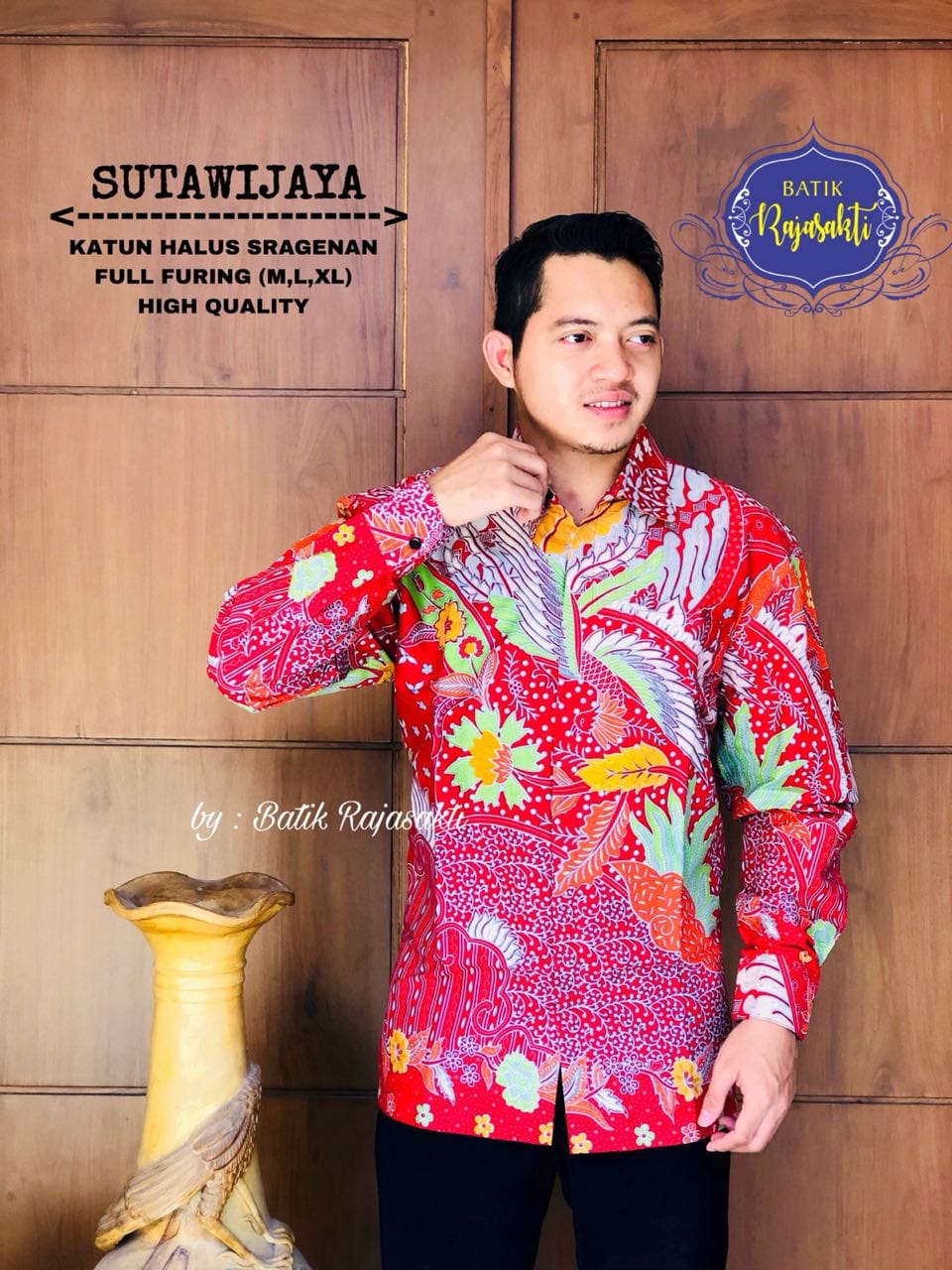 cover-SUTAWIJAYA Kemeja Batik Pria Solo Lengan Panjang Lapis Furing BY RAJASAKTI-1