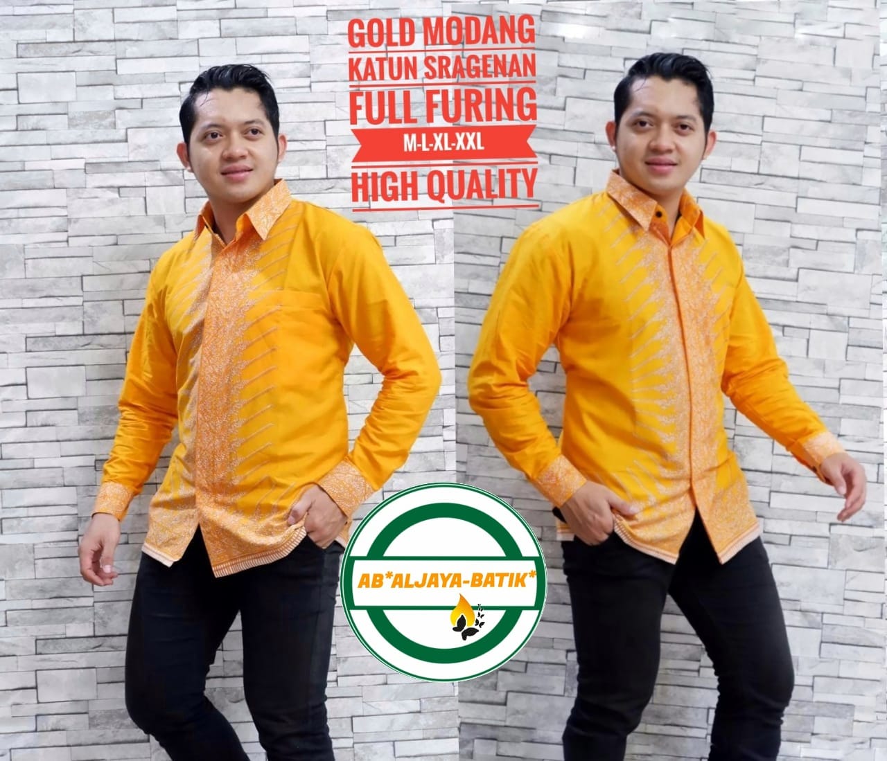 cover-GOLD MODANG Kemeja Batik Pria Solo Lengan Panjang Lapis Furing BY ALJAYA-1