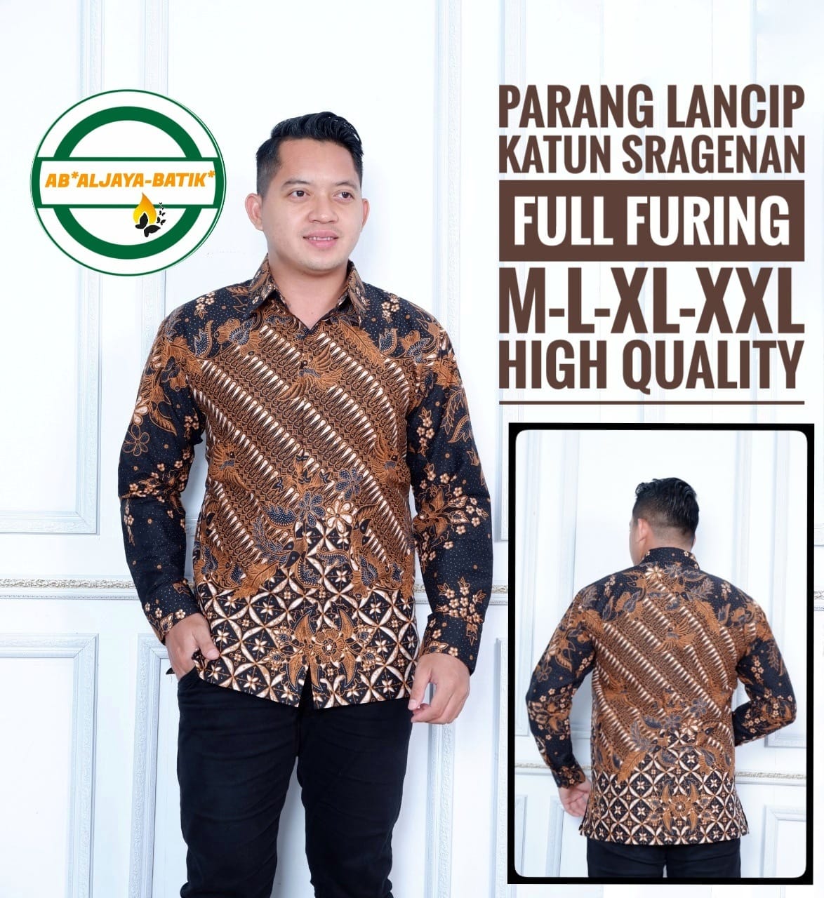 cover-PARANG LANCIP Kemeja Batik Pria Solo Lengan Panjang Lapis Furing BY ALJAYA-1