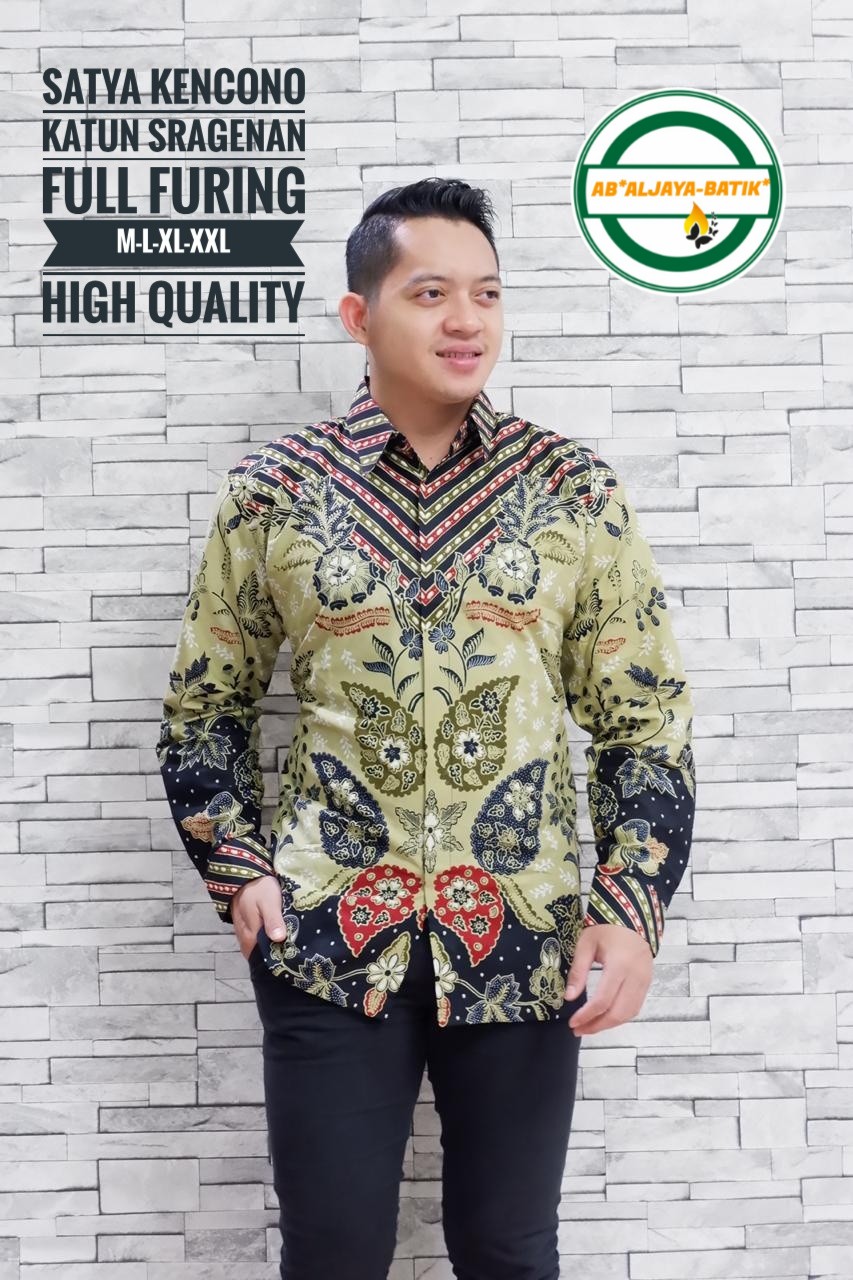 cover-SATYA KENCONO Kemeja Batik Pria Solo Lengan Panjang Lapis Furing BY ALJAYA-1