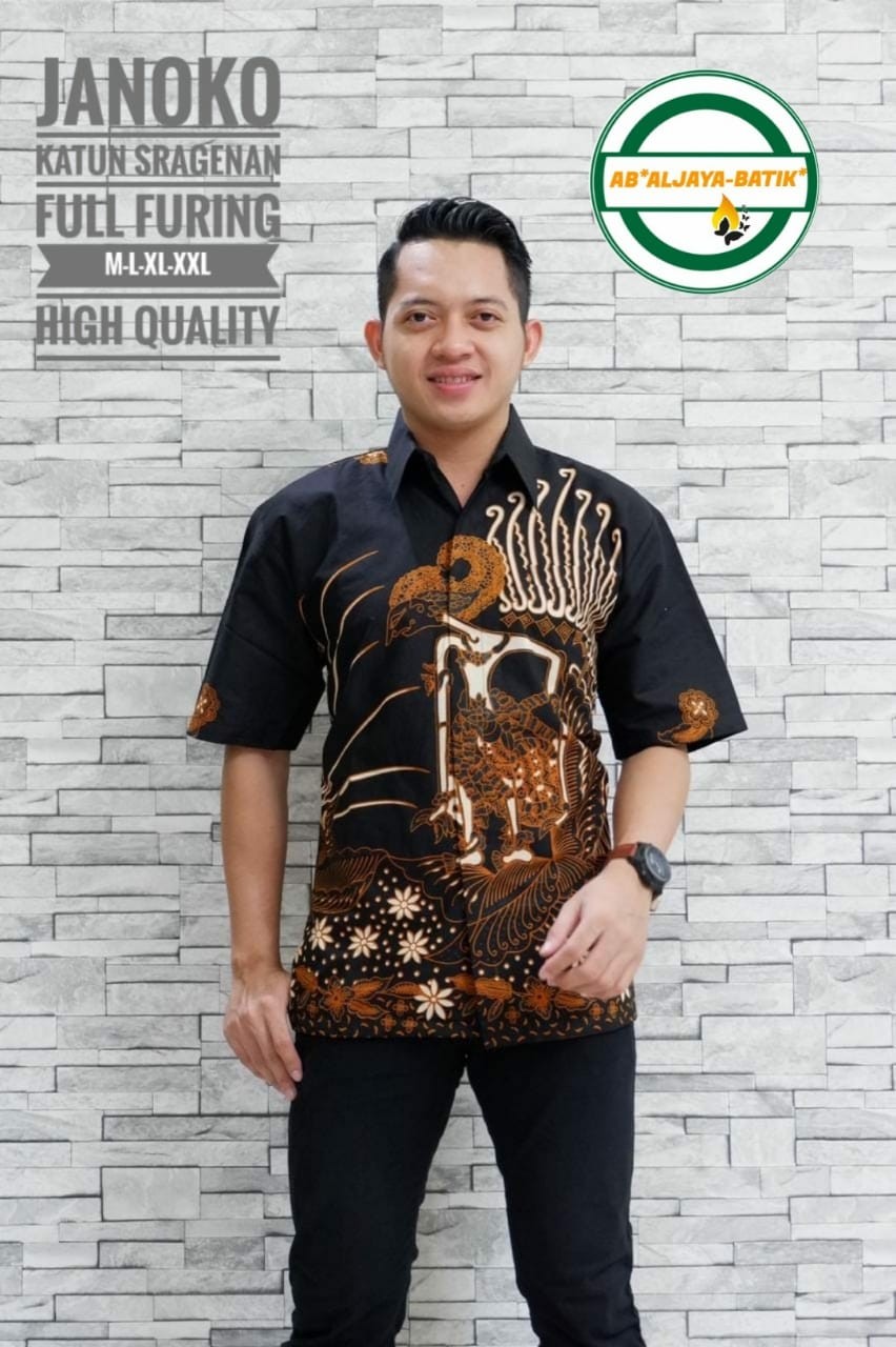 cover-JANOKO Kemeja Batik Pria Solo Lengan Pendek Lapis Furing BY ALJAYA-1