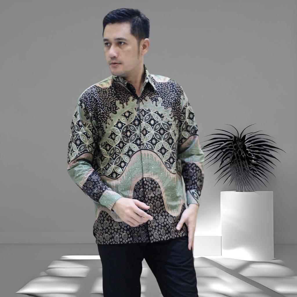 cover-KAWUNG SAGE Kemeja Batik Pria Solo Lengan Panjang Lapis Furing BY BATIKSOLOAMANAH-1