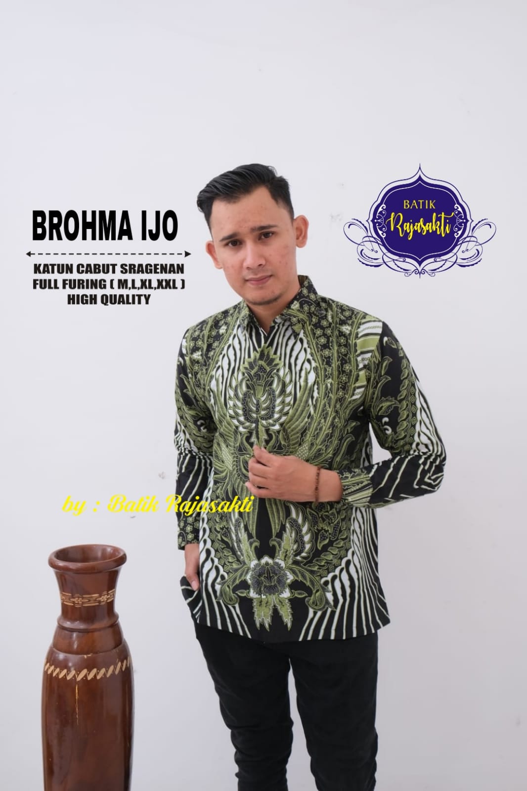 cover-BROHMA IJO KEMEJA BATIK PRIA SOLO LENGAN PANJANG LAPIS FURING BY RAJASAKTI-1