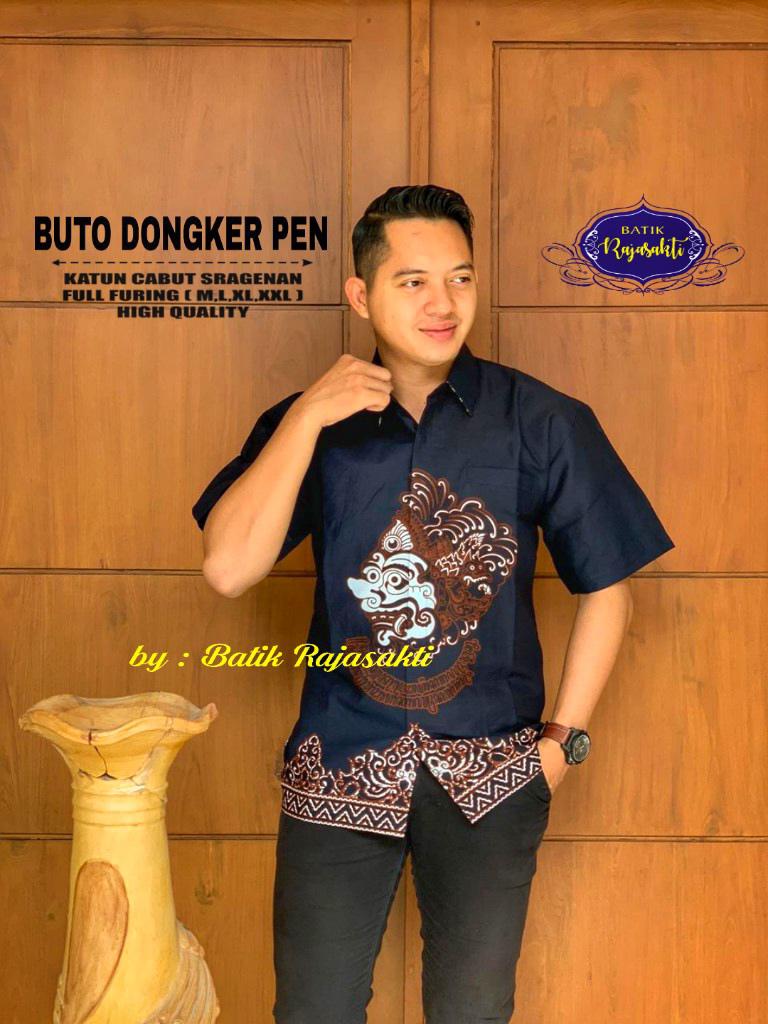 cover-BUTO DONGKER KEMEJA BATIK PRIA SOLO LENGAN PENDEK LAPIS FURING BY RAJASAKTI-1