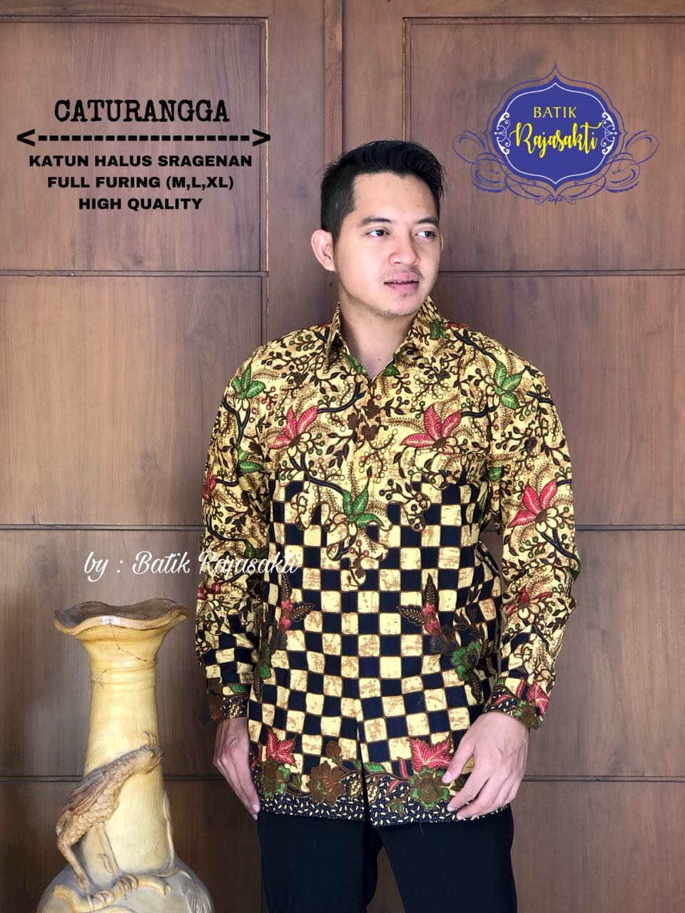 cover-CATURANGGA KEMEJA BATIK PRIA SOLO LENGAN PANJANG LAPIS FURING BY RAJASAKTI-1