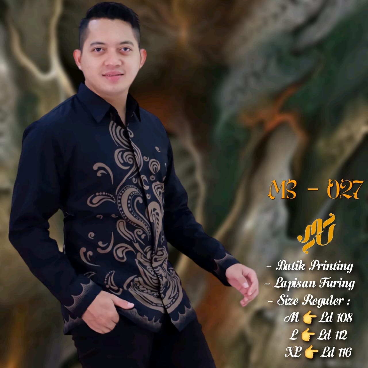cover-KOPI HITAM Kemeja Batik Pria Solo Lengan Panjang Lapis Furing BY MUKTI UTOMO-1