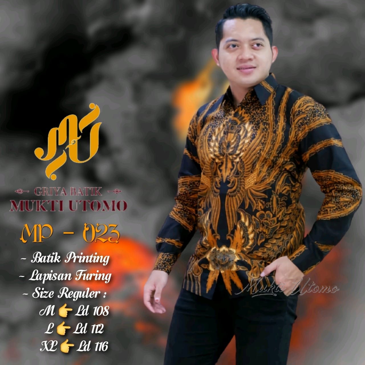 cover-MERAK EMAS Kemeja Batik Pria Solo Lengan Panjang Lapis Furing BY MUKTI UTOMO-1