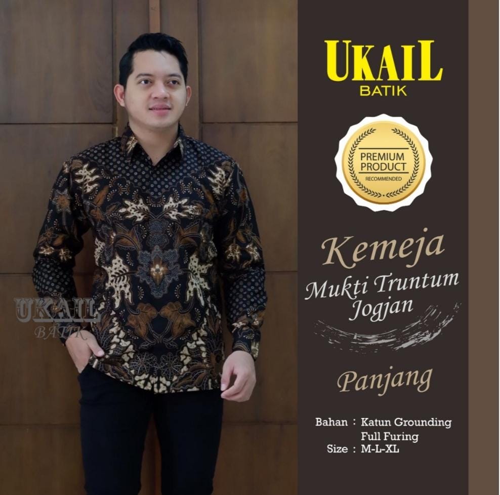 cover-MUKTI TRUNTUM JOGJA Kemeja Batik Pria Solo Lengan Panjang Lapis Furing BY MUKTI UTOMO-1