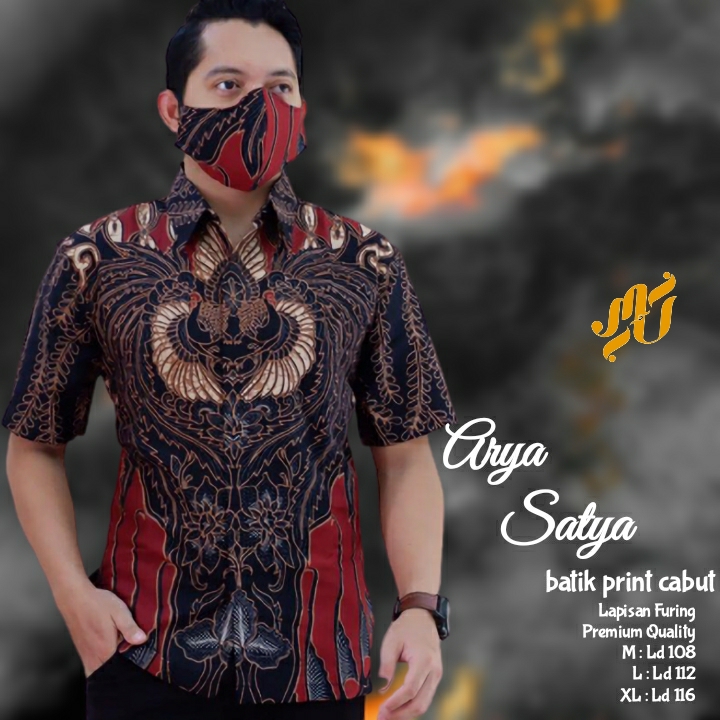 cover-ARYA SATYA Kemeja Batik Pria Solo Lengan Pendek Lapis Furing BY MUKTI UTOMO-1