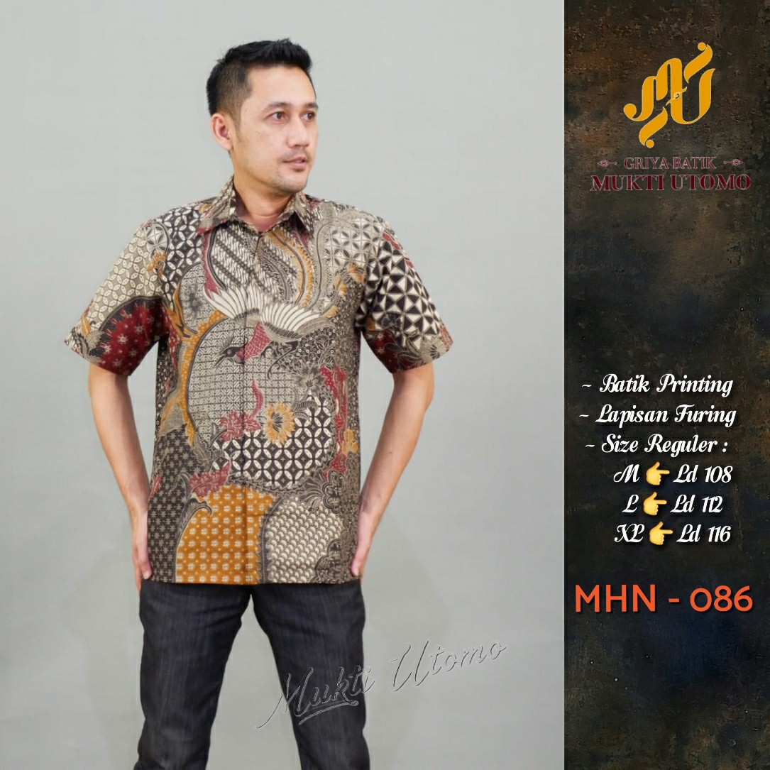 cover-CENDRAWASIH Kemeja Batik Pria Solo Lengan Pendek Lapis Furing BY MUKTI UTOMO-1