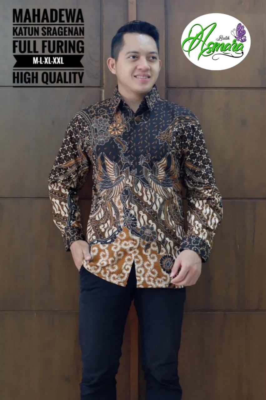 cover-MAHADEWA Kemeja Batik Pria Solo Lengan Panjang Lapis Furing BY ASMARA-1