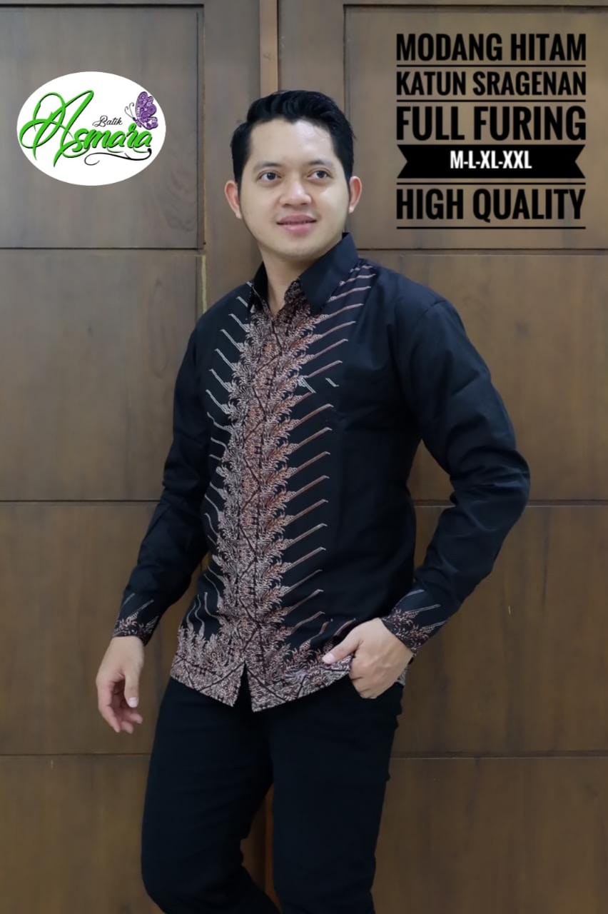 cover-MODANG HITAM Kemeja Batik Pria Solo Lengan Panjang Lapis Furing BY ASMARA-1