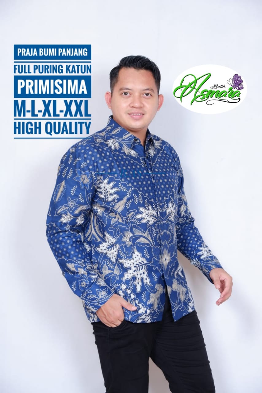 cover-PRAJA BUMI Kemeja Batik Pria Solo Lengan Panjang Lapis Furing BY ASMARA-1