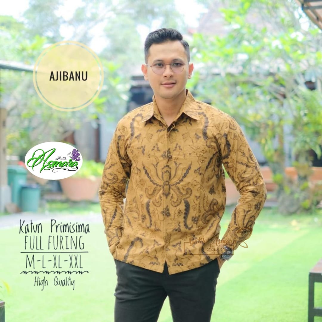 cover-AJIBANU Kemeja Batik Pria Solo Lengan Panjang Lapis Furing BY ASMARA-1