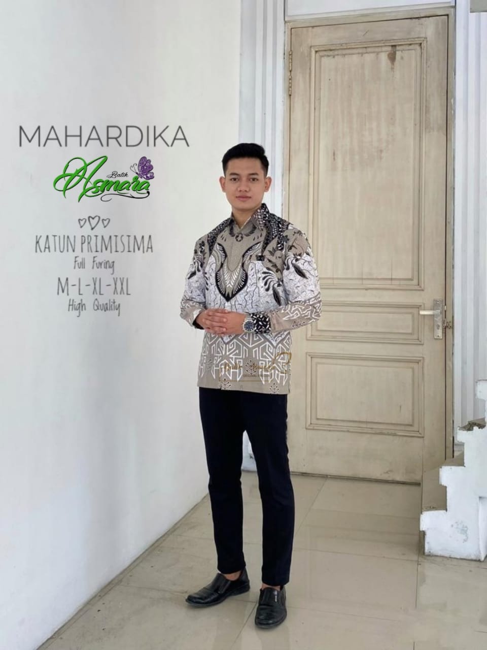 cover-MAHARDIKA Kemeja Batik Pria Solo Lengan Panjang Lapis Furing BY ASMARA-1