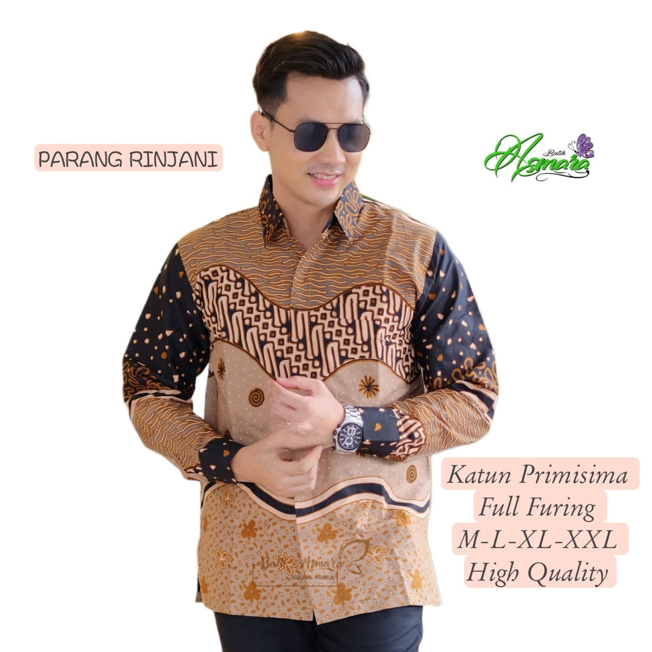 cover-PARANG RINJANI Kemeja Batik Pria Solo Lengan Panjang Lapis Furing BY ASMARA-1