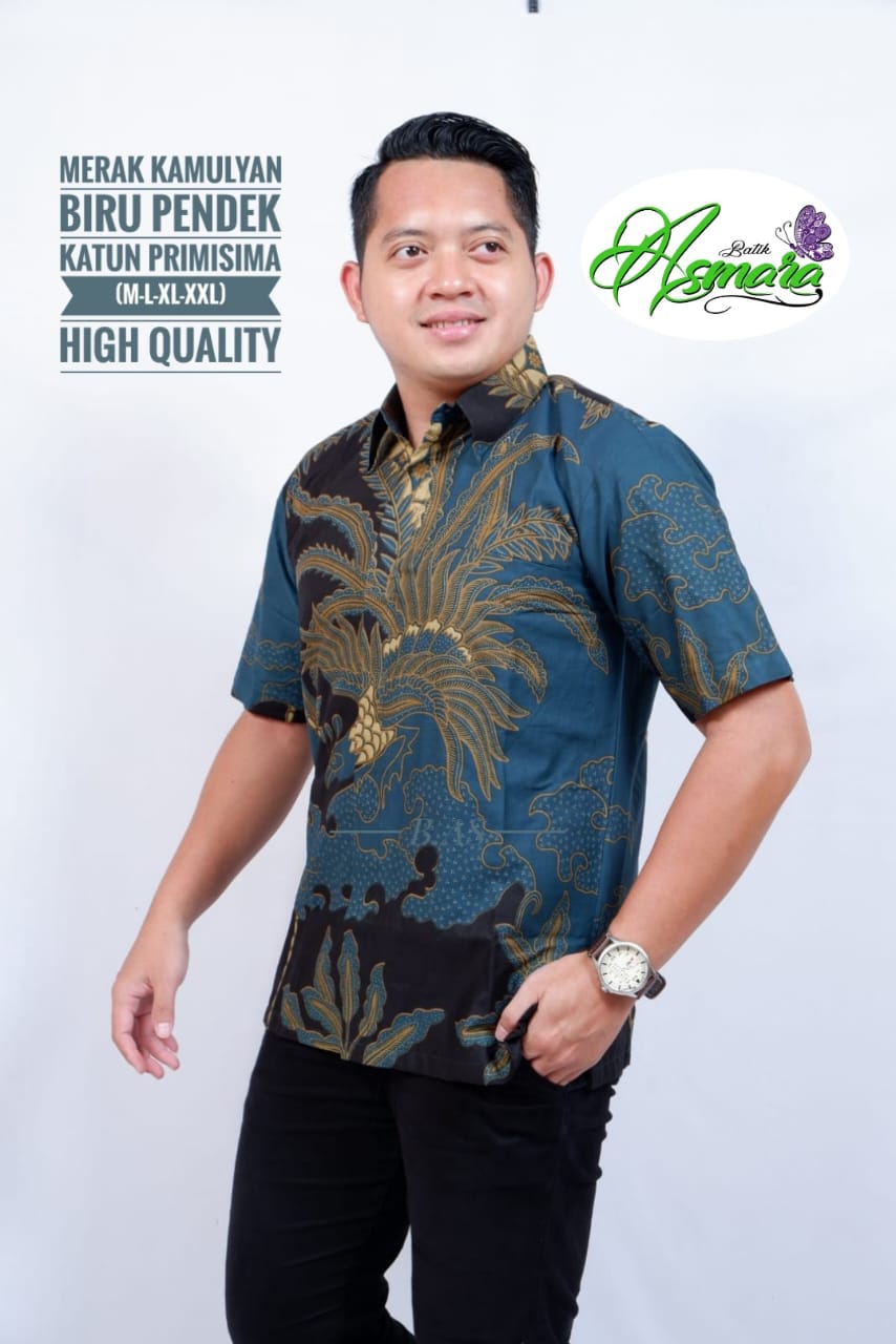 cover-MERAK KAMULYAN Kemeja Batik Pria Solo Lengan Pendek Lapis Furing BY ASMARA-1