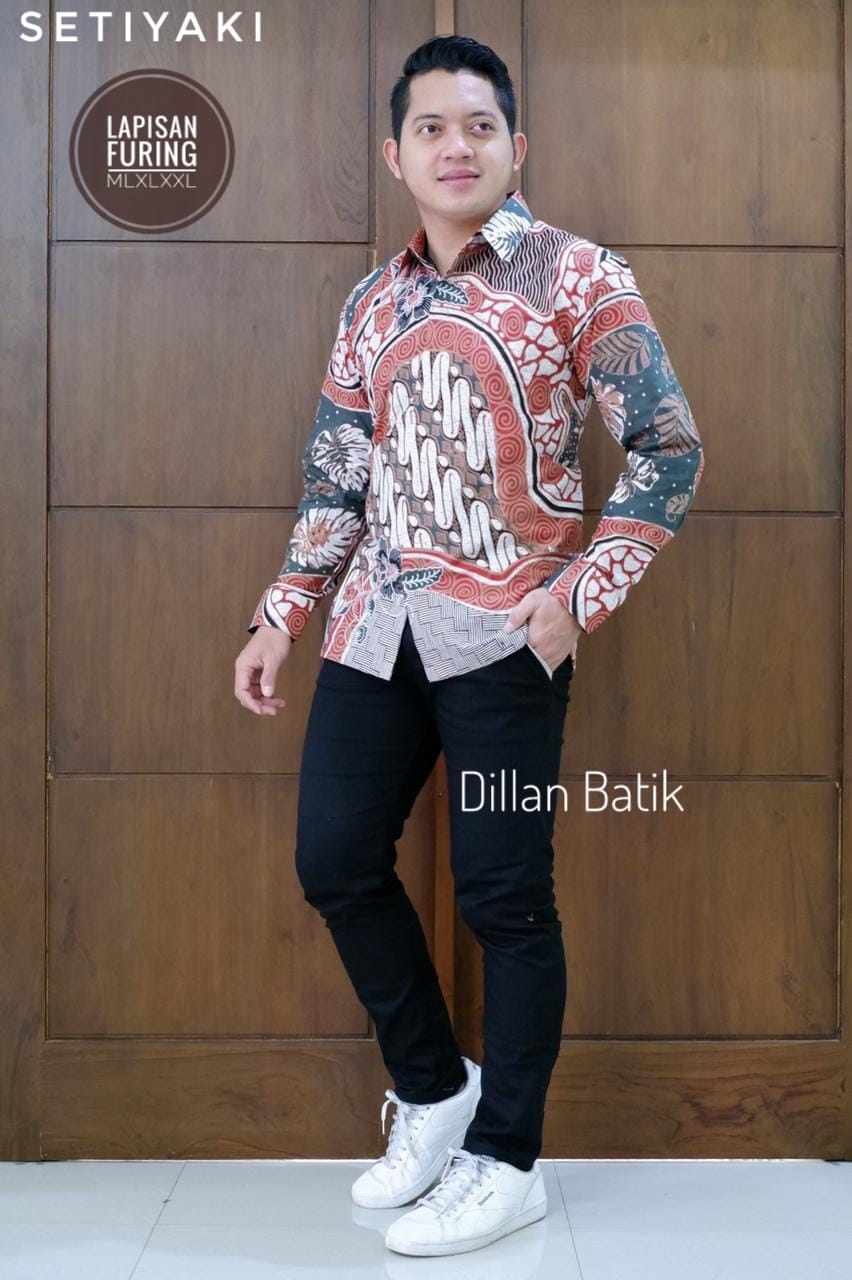 cover-SETIYAKI Kemeja Batik Pria Solo Lengan Panjang Lapis Furing BY DILLAN-1
