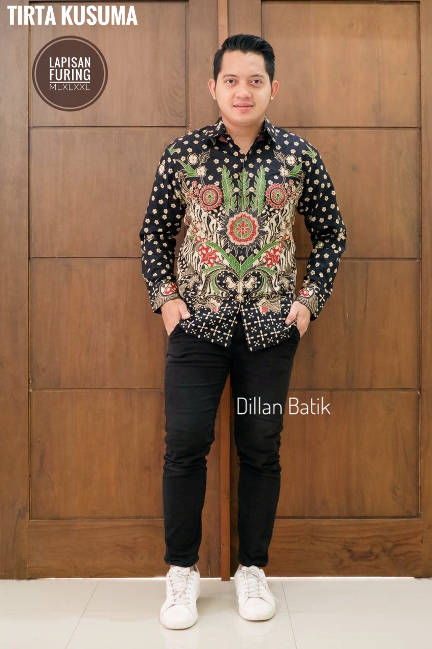 cover-TIRTA KUSUMA Kemeja Batik Pria Solo Lengan Panjang Lapis Furing BY DILLAN-1