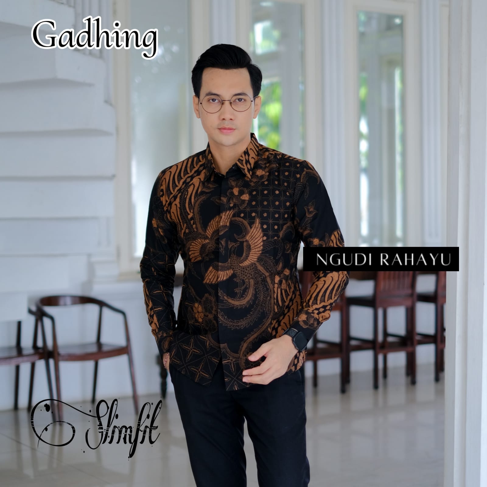 cover-GADHING Kemeja Batik Pria Solo Lengan Panjang Lapis Furing BY NGUDI RAHAYU-1