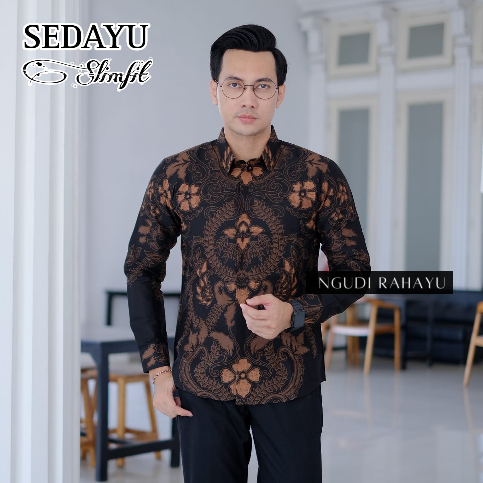 cover-SEDAYU Kemeja Batik Pria Solo Lengan Panjang Lapis Furing BY NGUDI RAHAYU-1