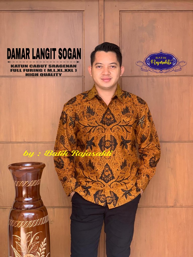 cover-DAMAR LANGIT KEMEJA BATIK PRIA SOLO LENGAN PANJANG LAPIS FURING BY RAJASAKTI-1