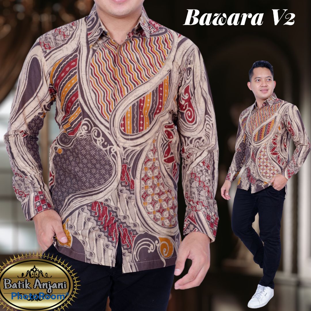 cover-BAWARA 2 Kemeja Batik Pria Solo Lengan Panjang Lapis Furing BY ANJANI-1