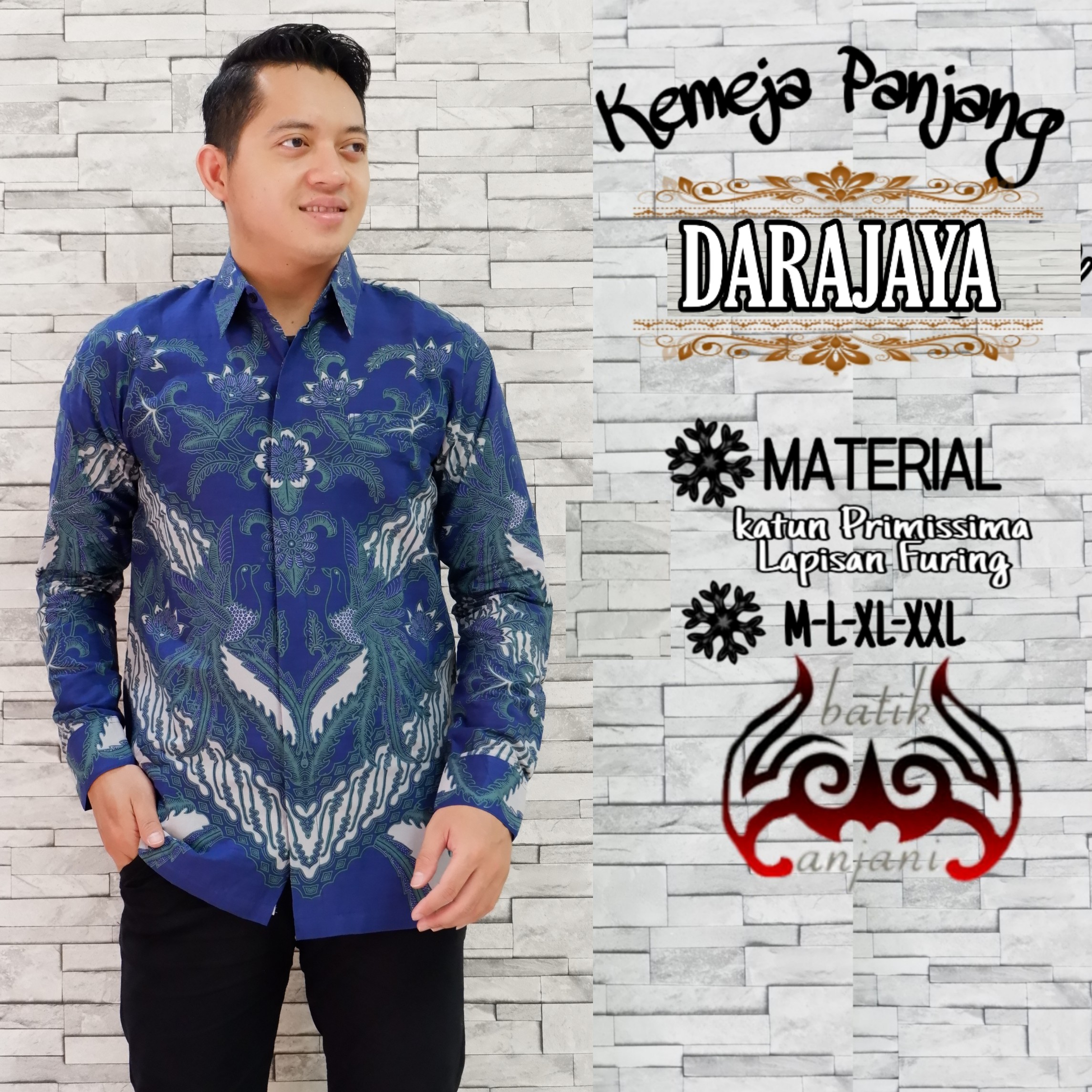 cover-DARAJAYA Kemeja Batik Pria Solo Lengan Panjang Lapis Furing BY ANJANI-1