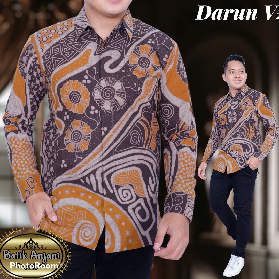 cover-DARUN 2 Kemeja Batik Pria Solo Lengan Panjang Lapis Furing BY ANJANI-1