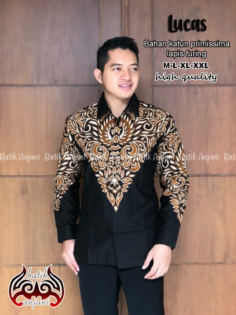 cover-LUCAS  Kemeja Batik Pria Solo Lengan Panjang Lapis Furing BY ANJANI-1