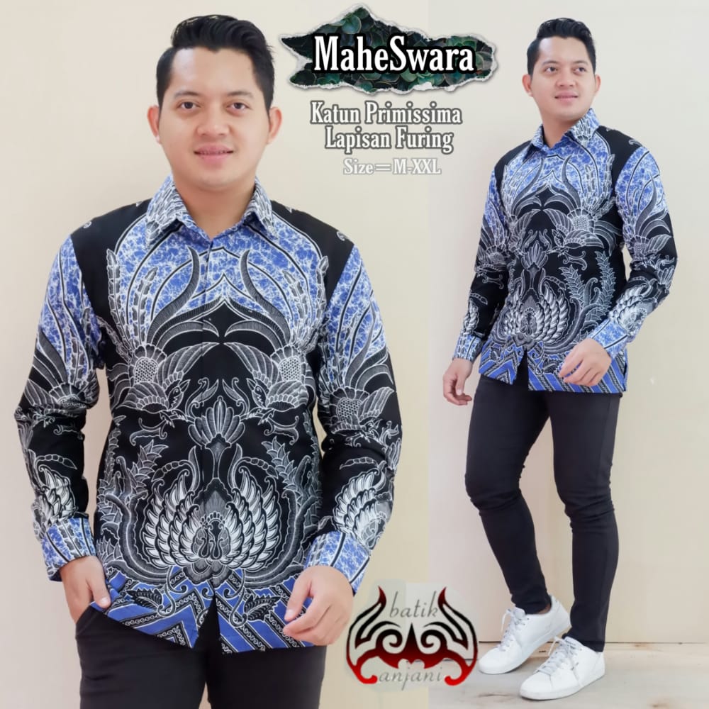 cover-MAHESWARA Kemeja Batik Pria Solo Lengan Panjang Lapis Furing BY ANJANI-1