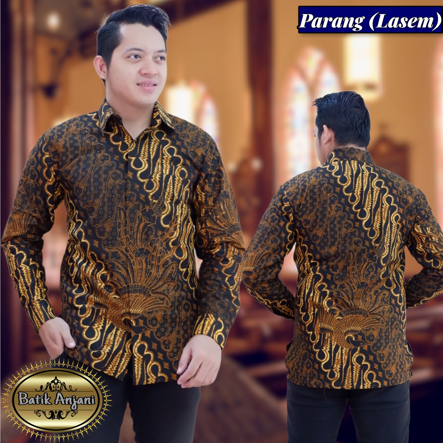 cover-PARANG LASEM Kemeja Batik Pria Solo Lengan Panjang Lapis Furing BY ANJANI-1