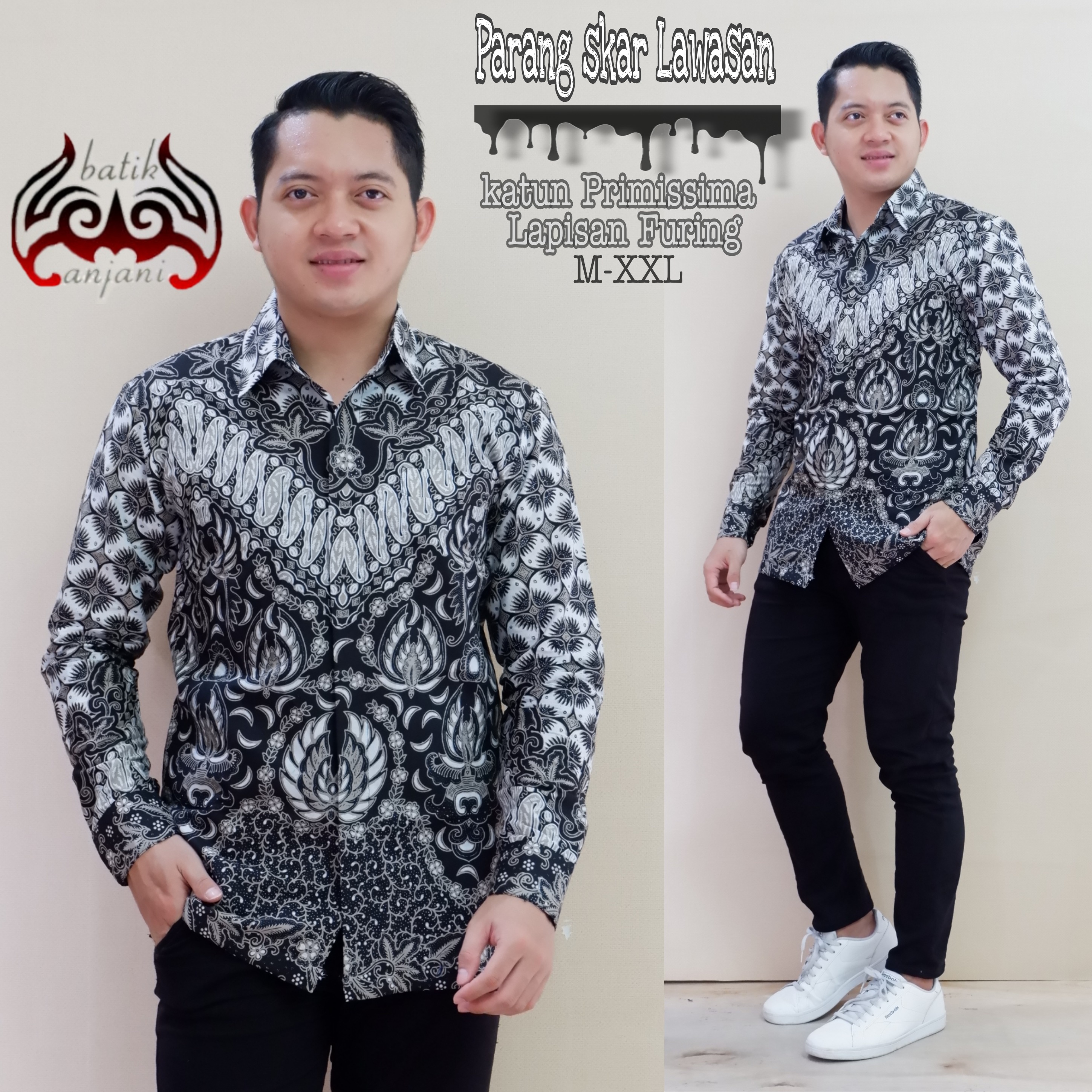 cover-PARANG SKAR LAWASAN Kemeja Batik Pria Solo Lengan Panjang Lapis Furing BY ANJANI-1