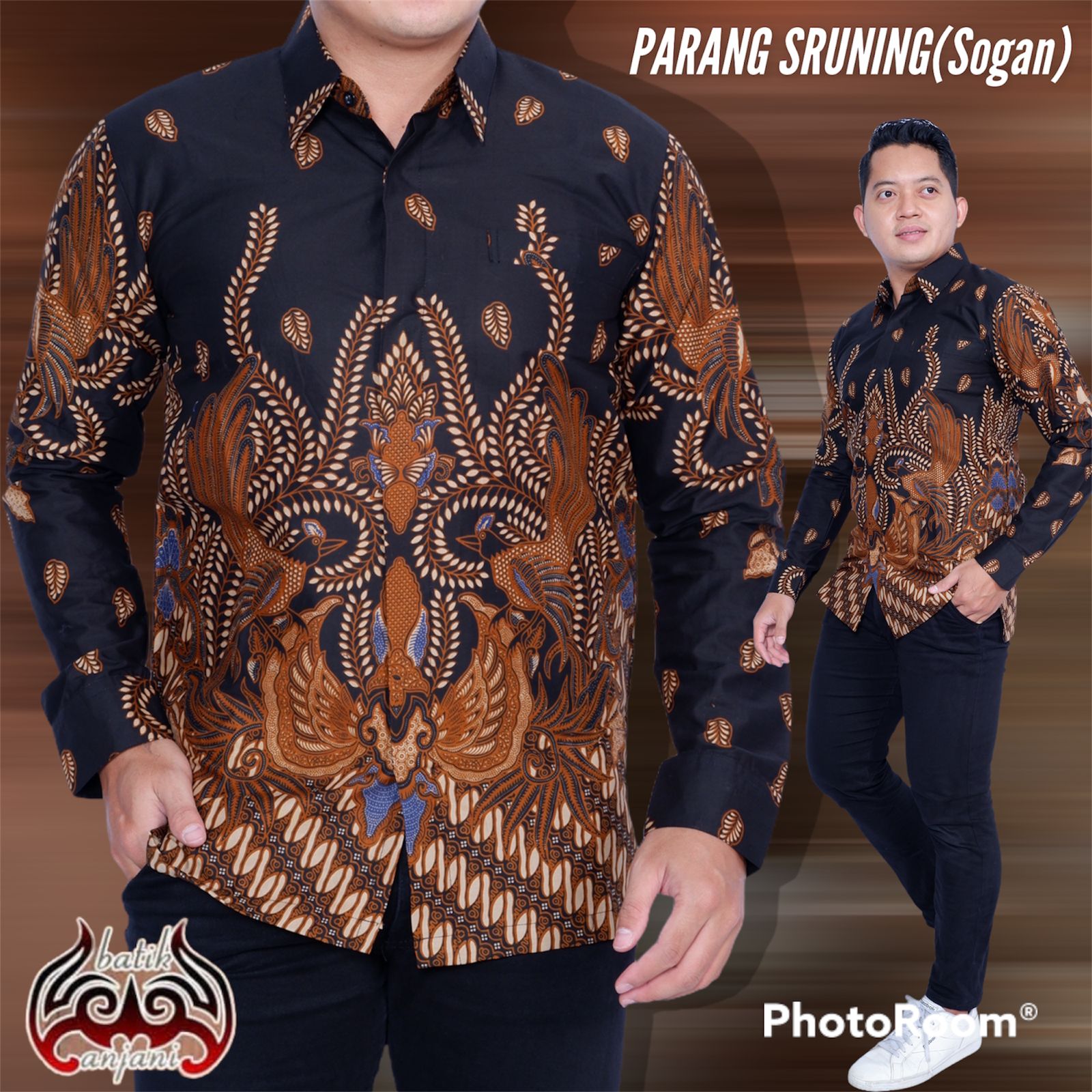 cover-PARANG SRUNING Kemeja Batik Pria Solo Lengan Panjang Lapis Furing BY ANJANI-1
