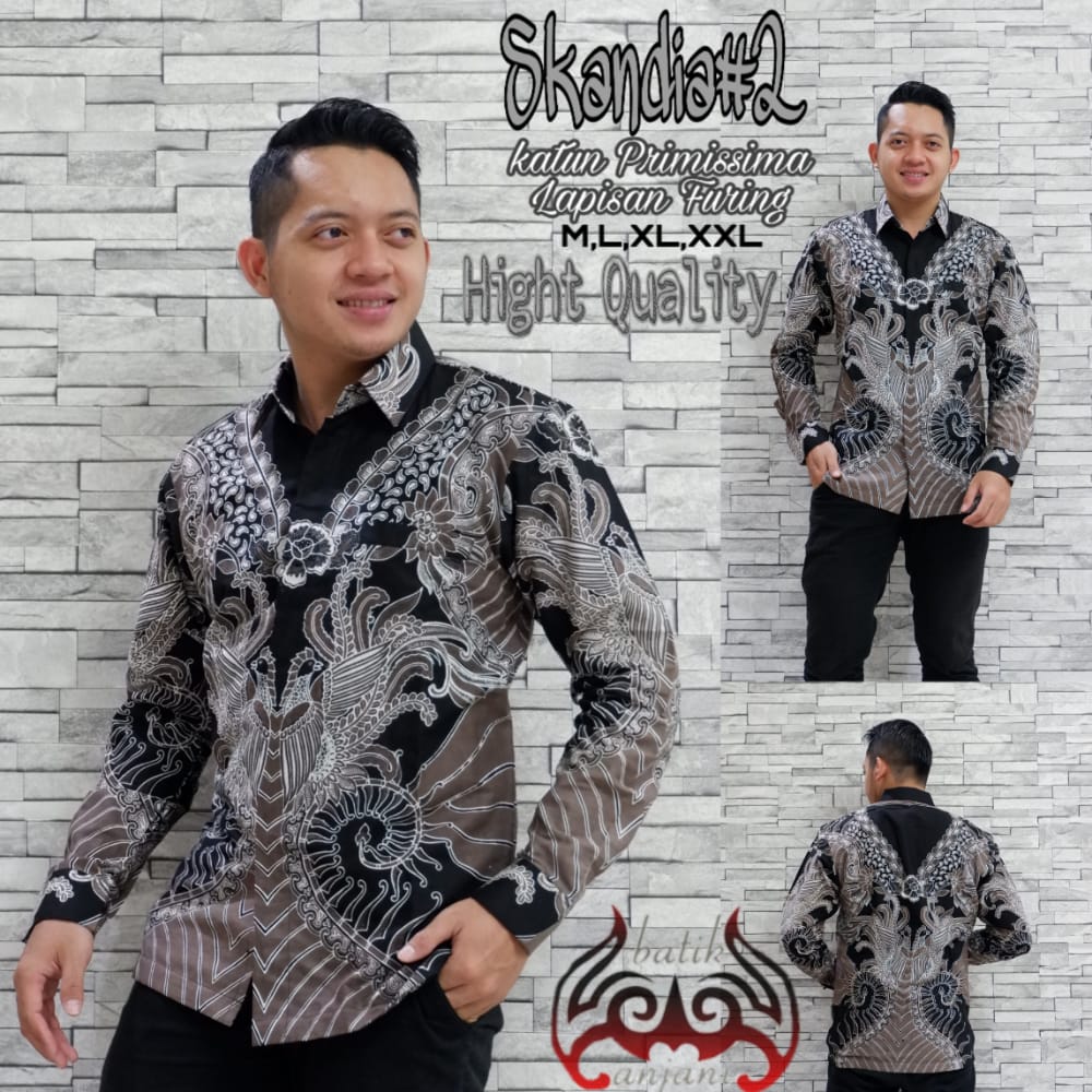 cover-SKANDIA 2 Kemeja Batik Pria Solo Lengan Panjang Lapis Furing BY ANJANI-1
